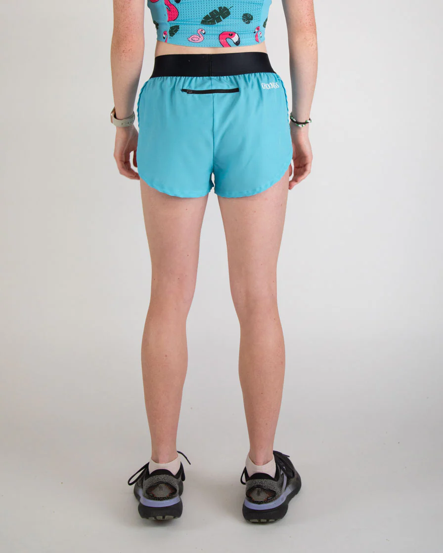 Women's Sky Blue 1.5" Split Shorts - Image 5