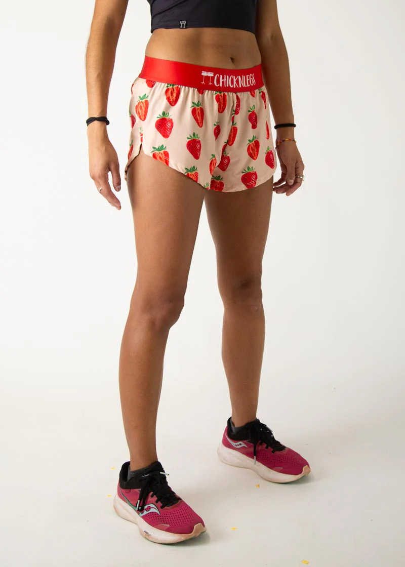 Women's Strawberry Szn 1.5" Split Shorts - Image 4