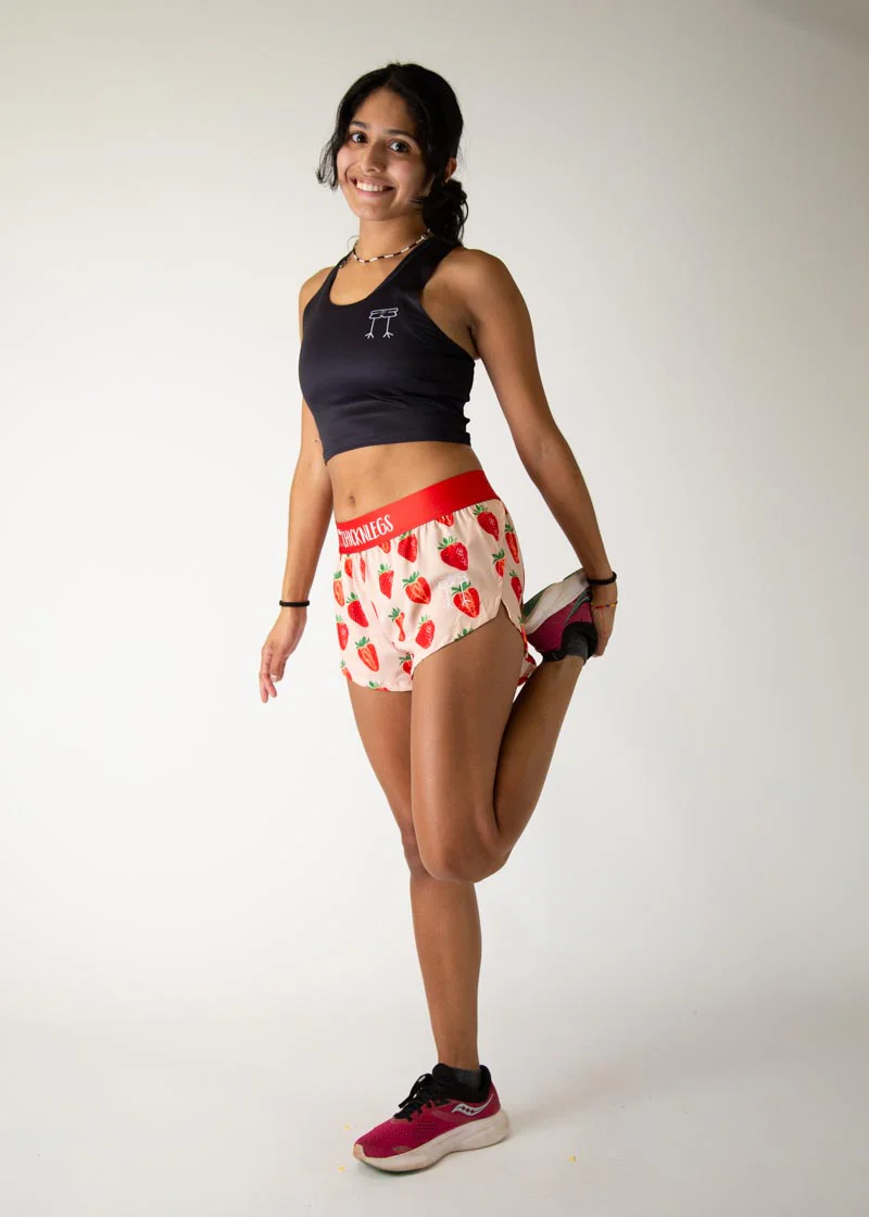 Women's Strawberry Szn 1.5" Split Shorts - Image 6