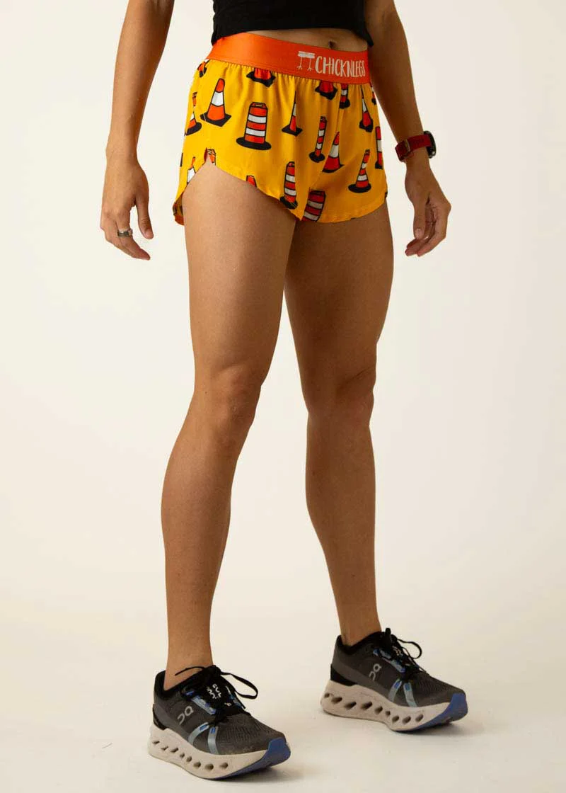 Women's Traffic Cones 1.5" Split Shorts - Image 3
