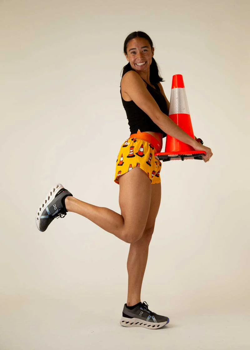Women's Traffic Cones 1.5" Split Shorts - Image 7