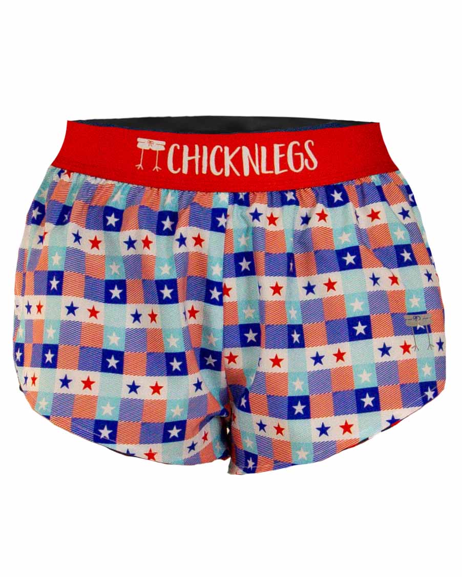 Women's USA Picnic 1.5" Split Shorts
