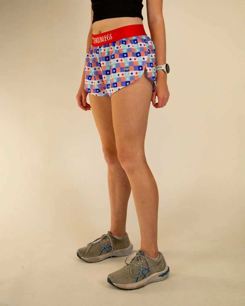 Women's USA Picnic 1.5" Split Shorts - Image 3
