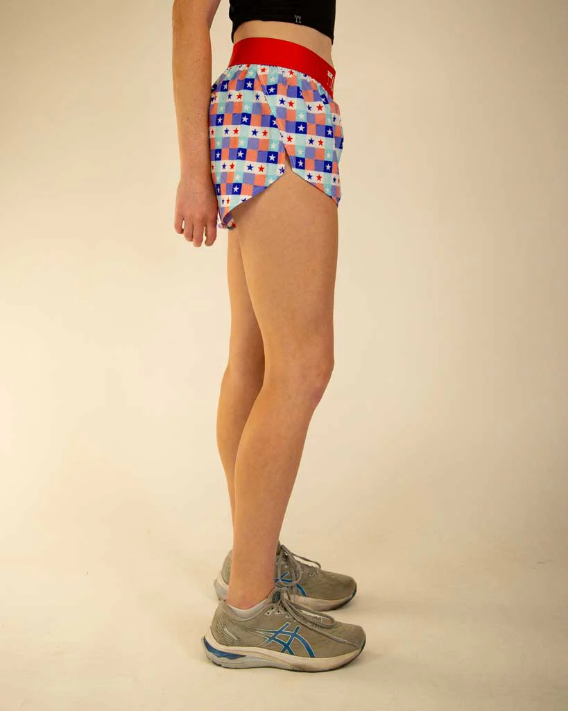 Women's USA Picnic 1.5" Split Shorts - Image 4