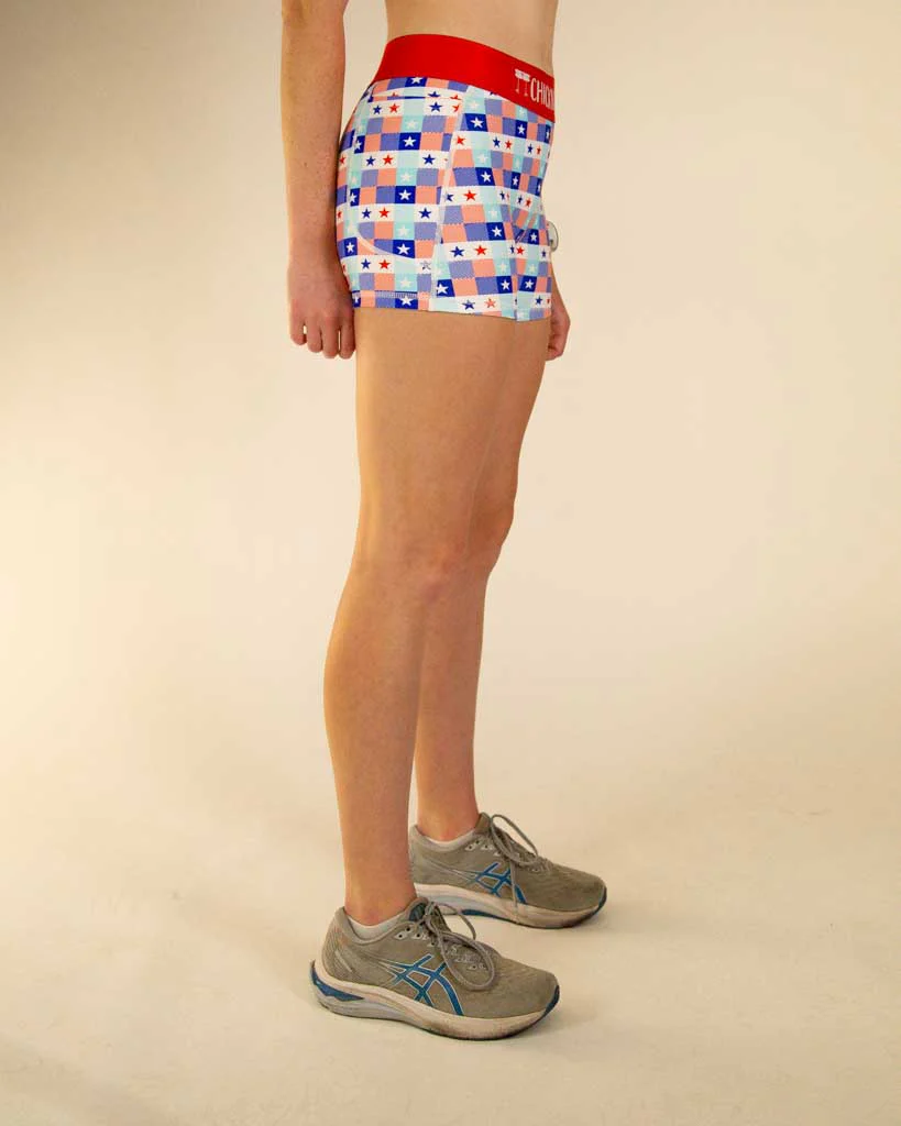 Women's USA Picnic 3" Compression Shorts - Image 2