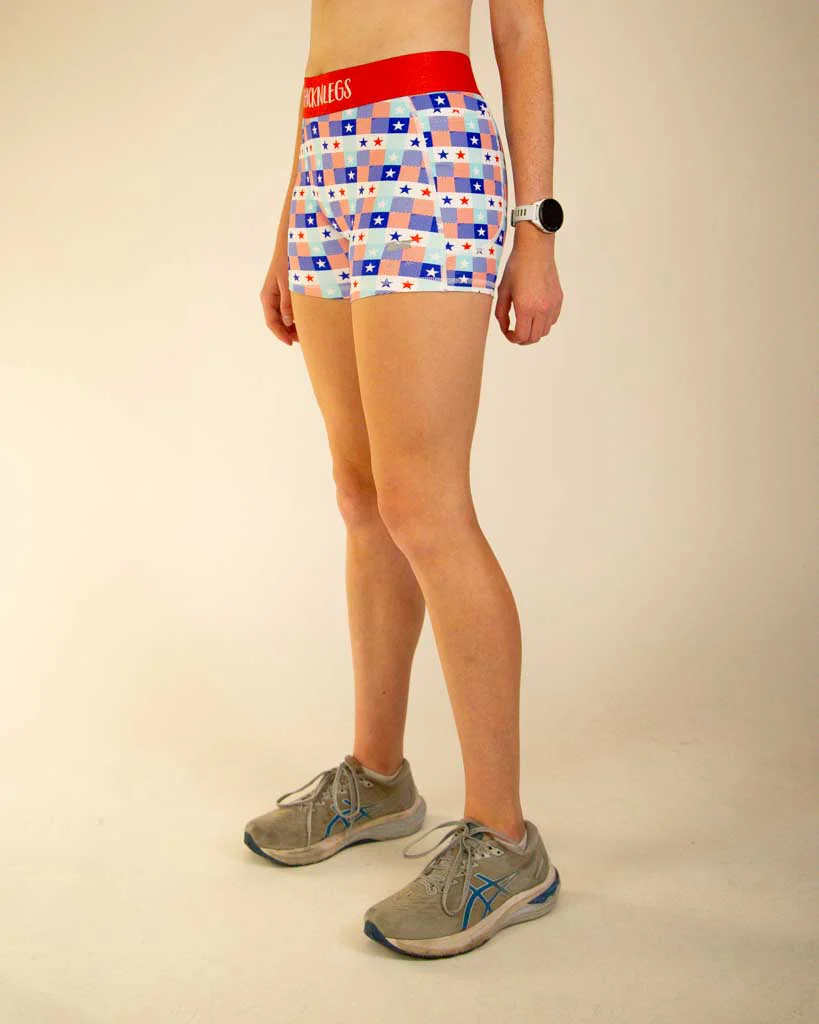 Women's USA Picnic 3" Compression Shorts - Image 3