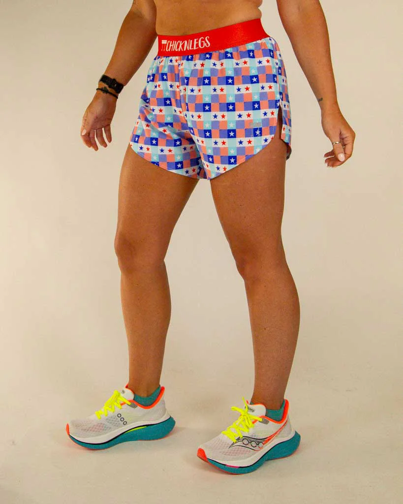 Women's USA Picnic 4" Split Shorts - Image 2