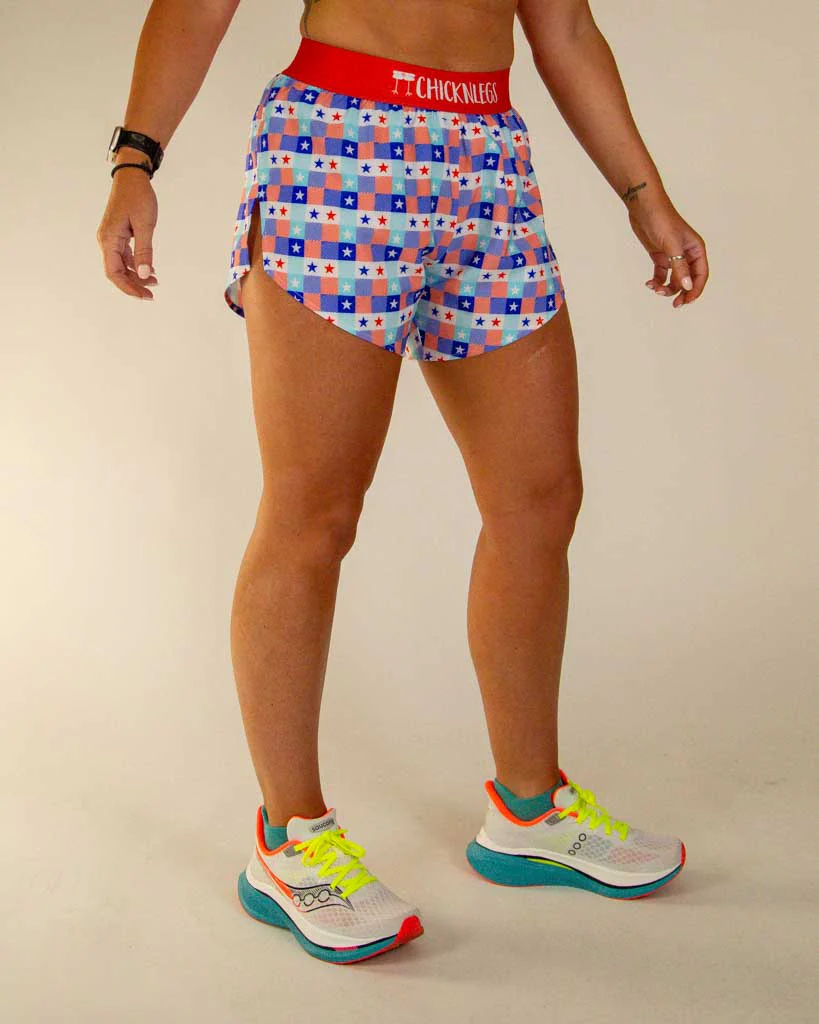 Women's USA Picnic 4" Split Shorts - Image 3