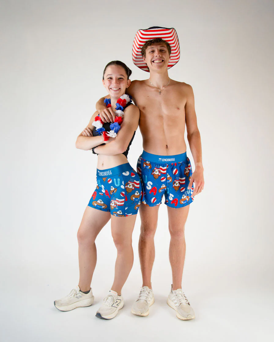Women's USA Pool Party 3" Compression Shorts - Image 9