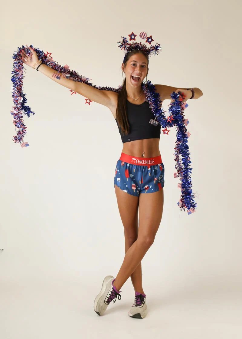 Women's USA Popsicles 1.5" Split Shorts - Image 6