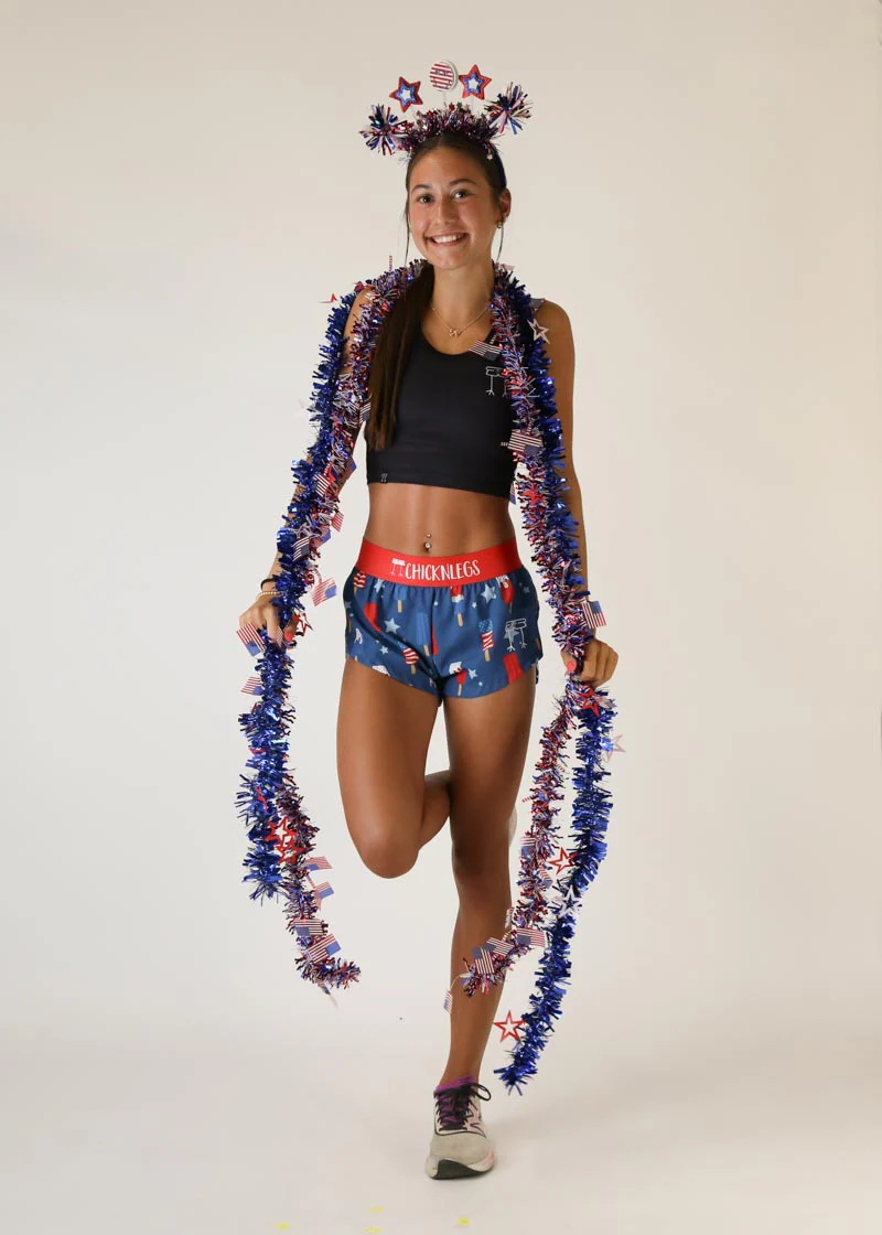 Women's USA Popsicles 1.5" Split Shorts - Image 7