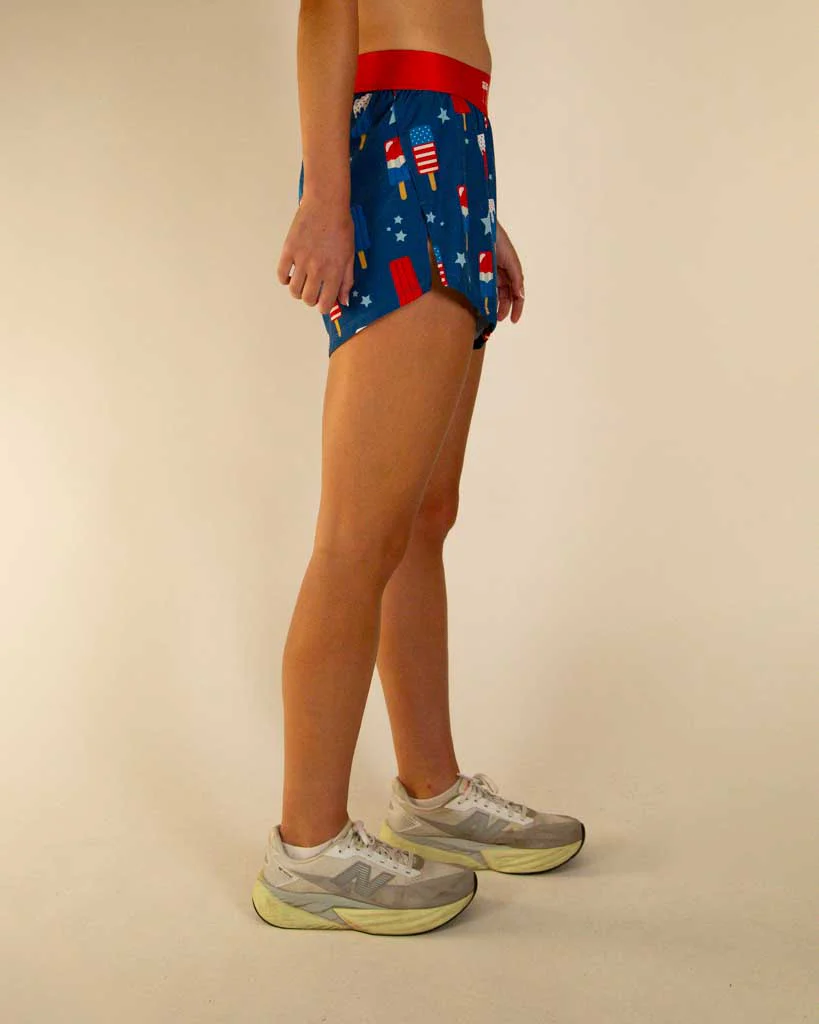 Women's USA Popsicles 4" Split Shorts - Image 3